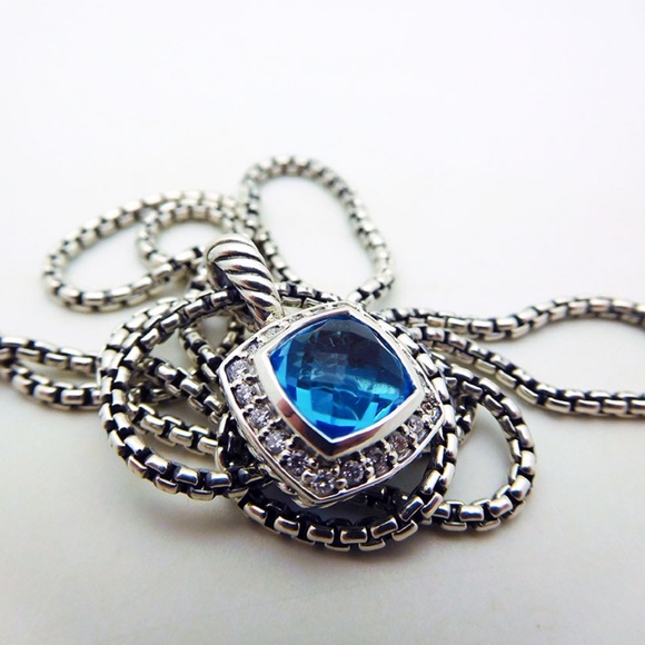 David Yurman Jewelry - David Yurman Blue Topaz Albion Necklace 925